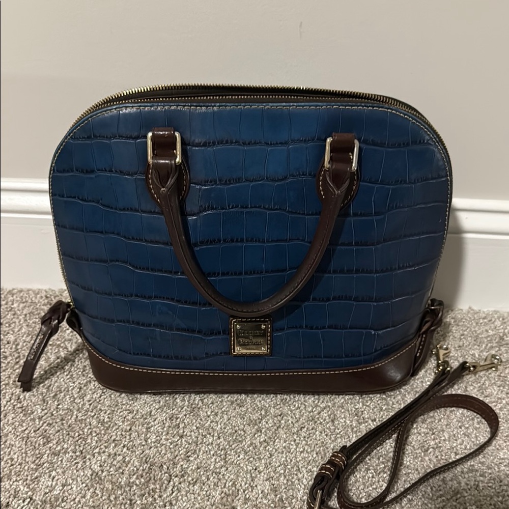 Dooney & Bourke Blue and Brown Women's Bag